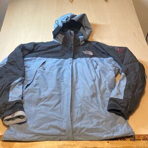 The North Face Women's Light Blue and Black Ski Jacket
